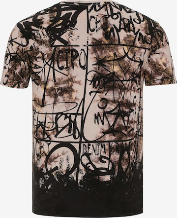 CIPO & BAXX Shirt 'Grafitti' in Brown