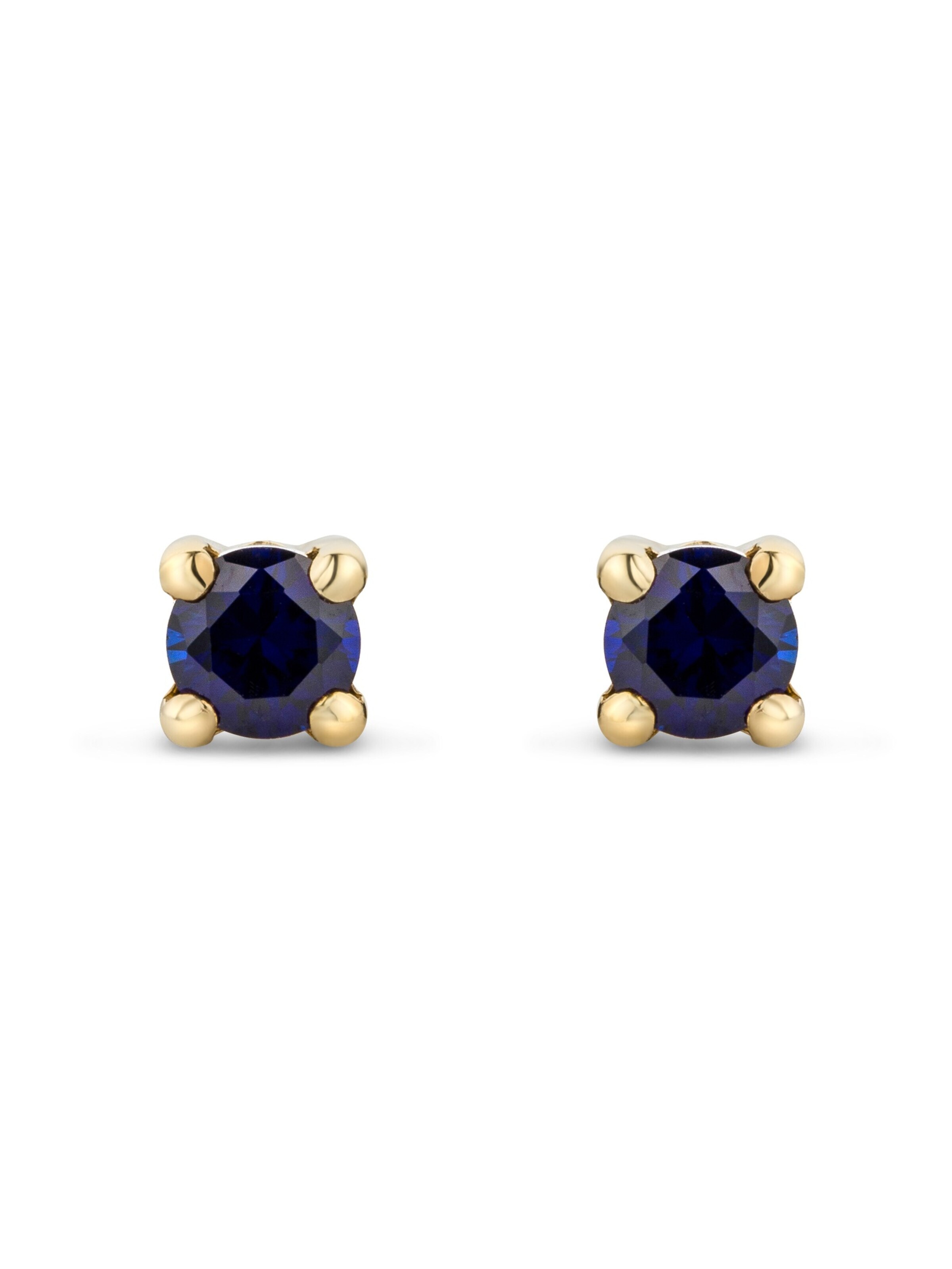 DIAMANT LETERNEL - Pendientes 'Ohrringe aus 375 Gelbgold mit Saphir' en oro
