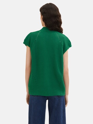TOM TAILOR Knit Cardigan in Green