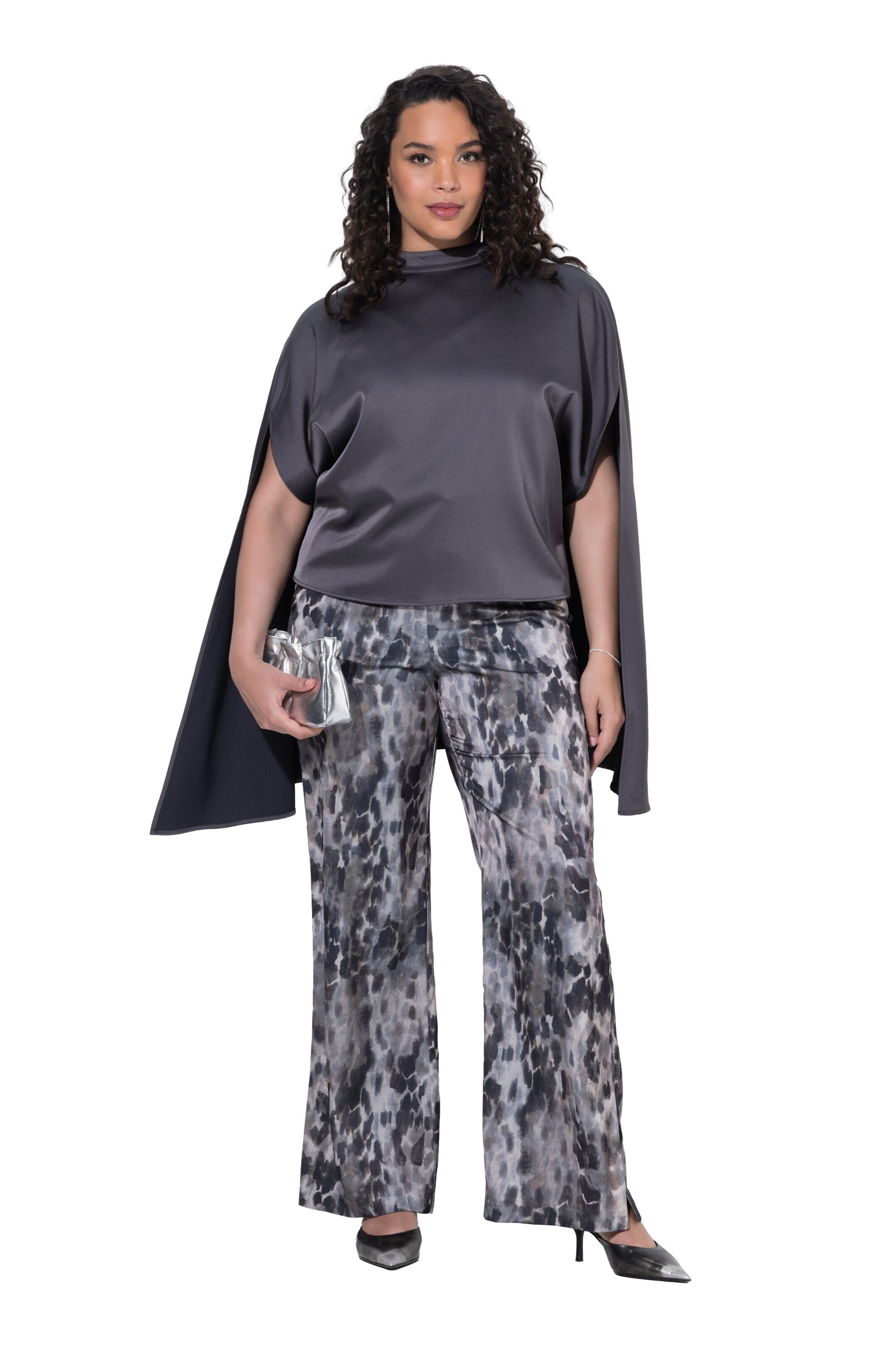 Ulla Popken Wide leg Trousers in Mixed colours