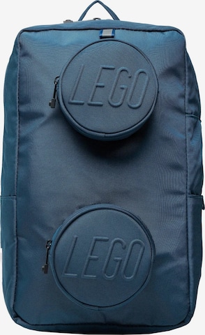 LEGO Backpack 'Brick' in Blue: front