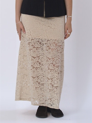 TEESHOPPEN Skirt ' Amara ' in Beige: Vorderseite