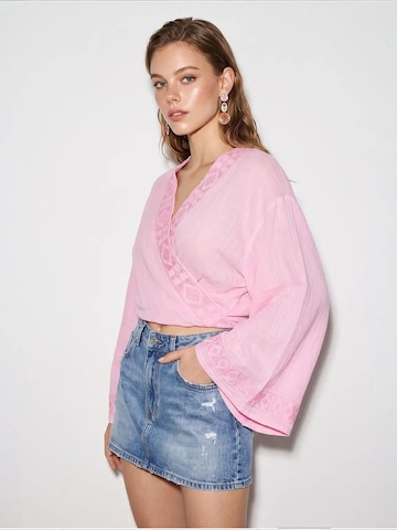 Camicia da donna 'Blusen' di Bianco Lucci in rosa
