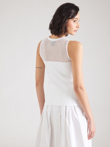 DKNY Вязаный топ в Белый: сзади