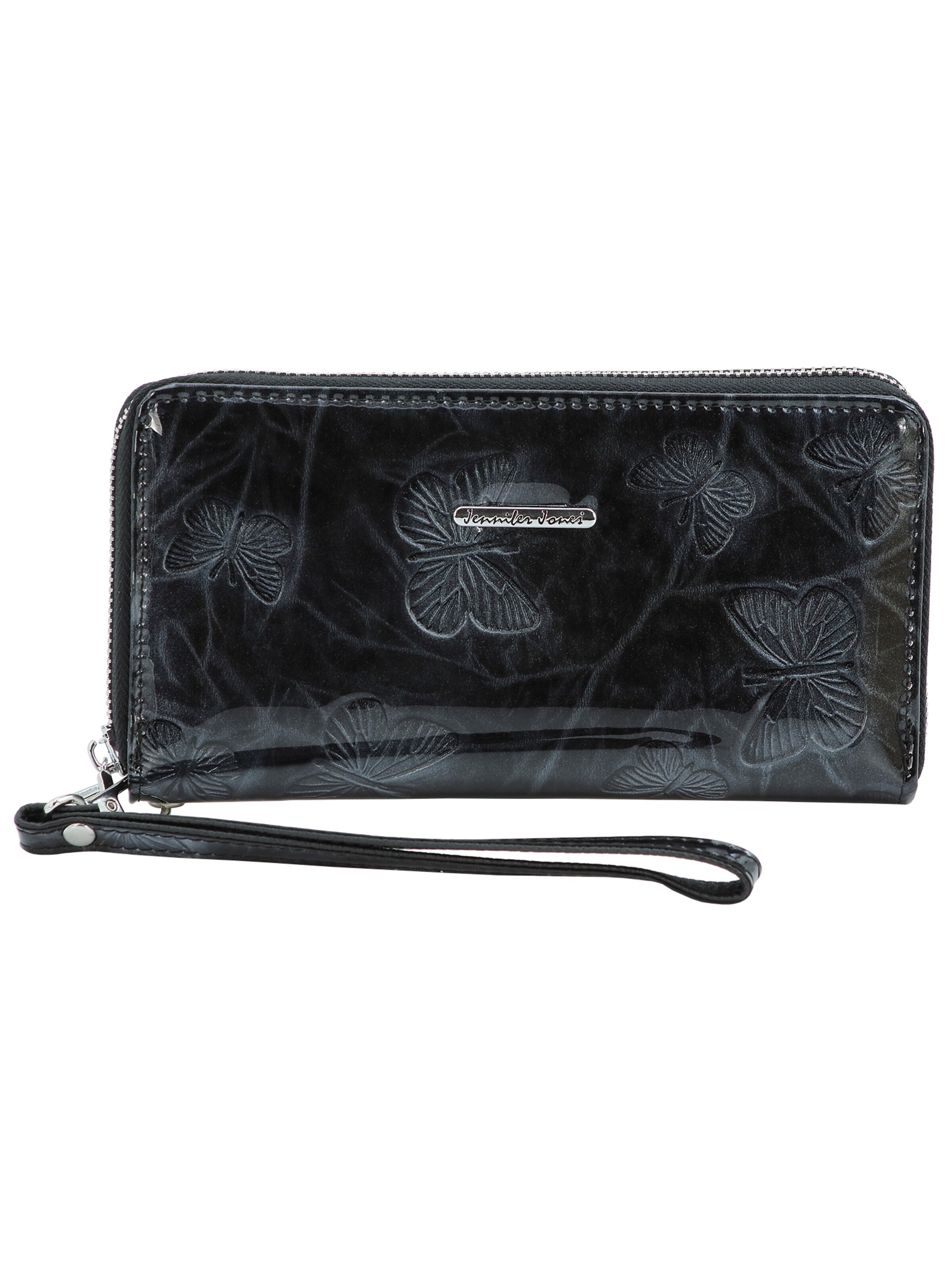 Jennifer Jones Wallet in Black: front