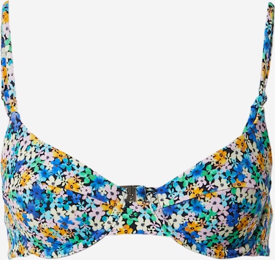 EDITED Bikinitop 'Ike' in de kleur Blauw / Mosterd / Rosa / Zwart, Productweergave