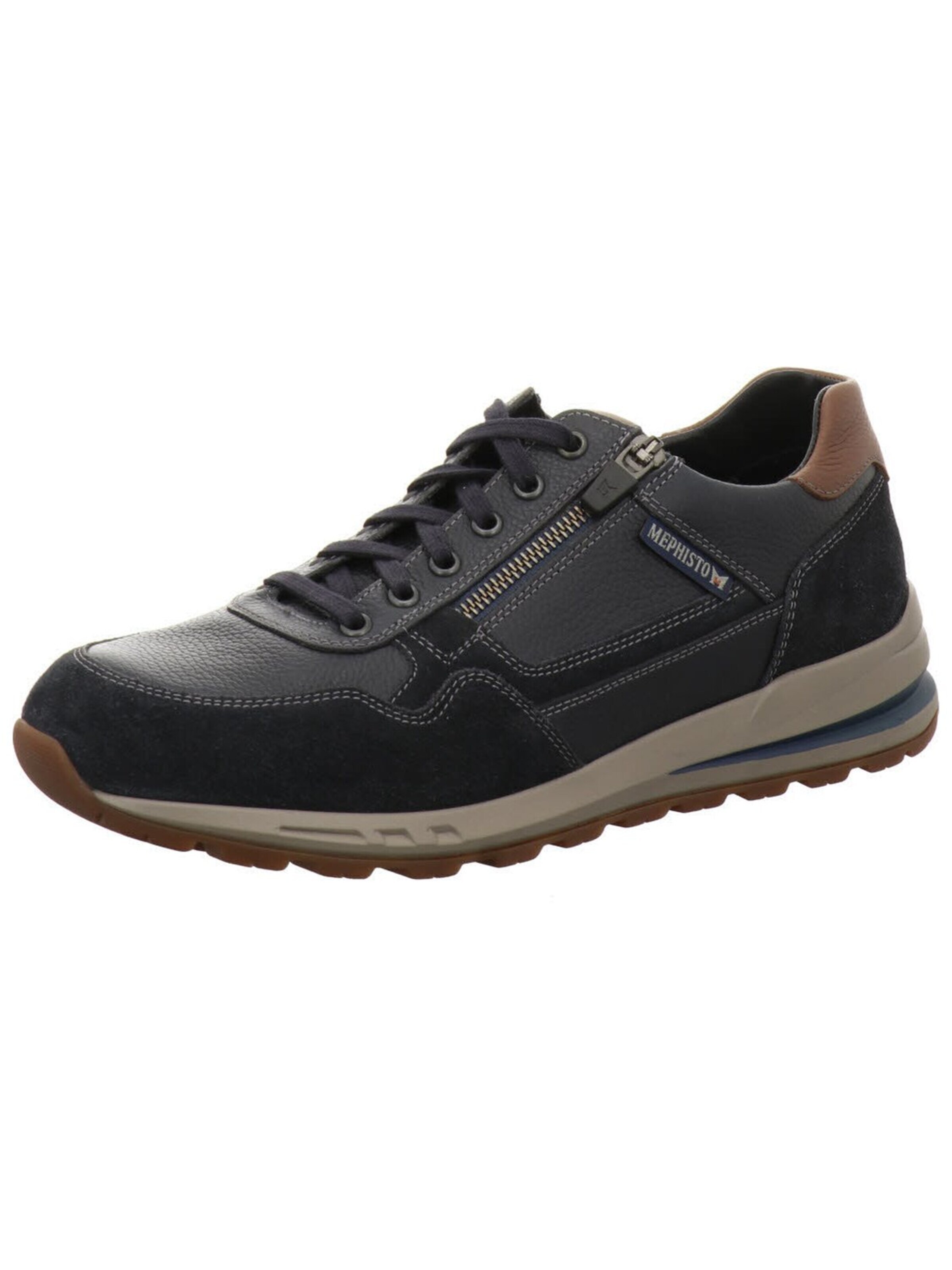 MEPHISTO Sneakers 'Sneaker Low Herren 4284-P5128748 Echtleder in schwarz' in Black: front