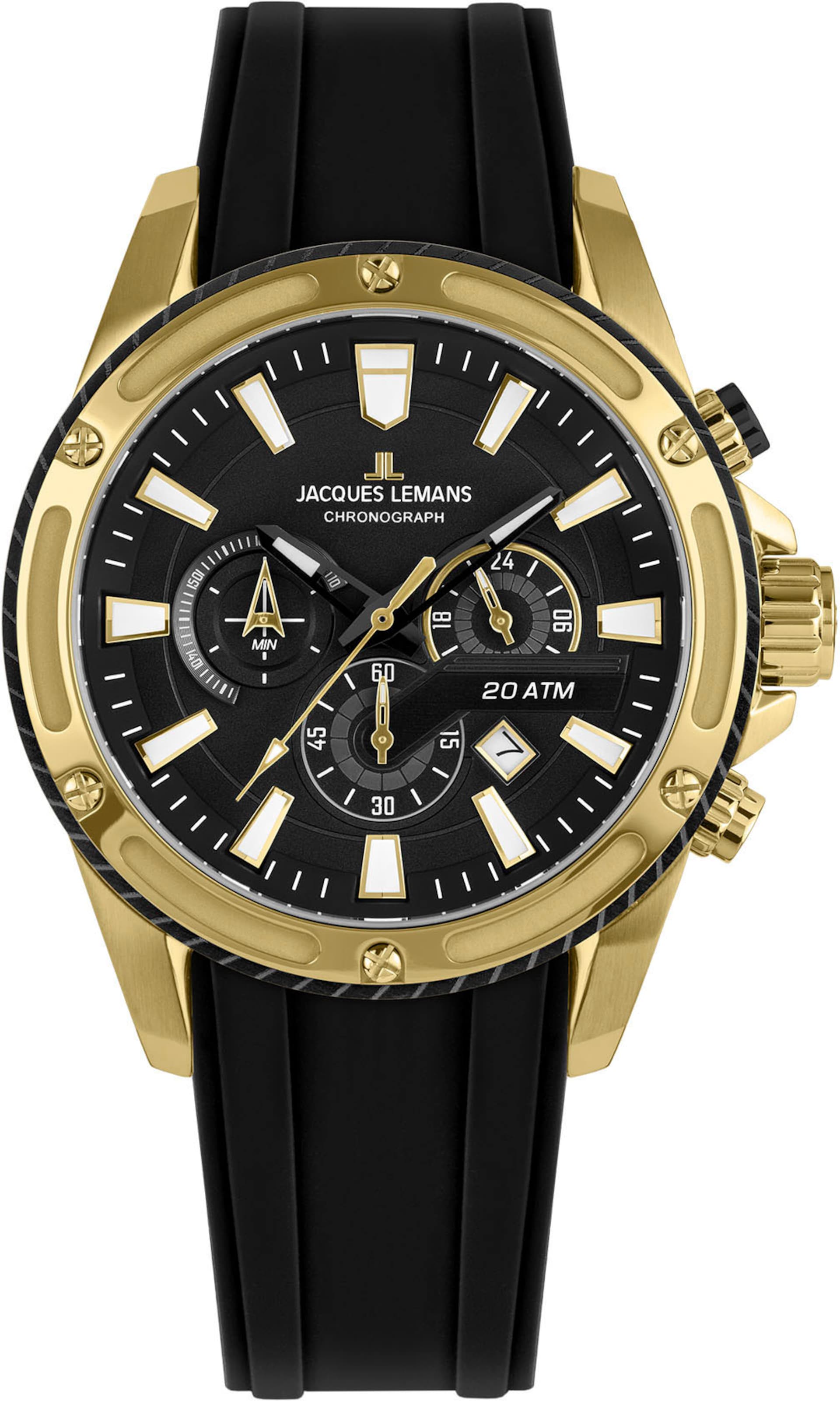 Jacques Lemans Uhr in Gold: Vorderseite