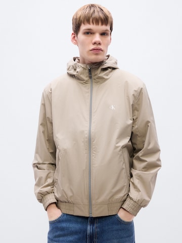 Veste mi-saison Calvin Klein Jeans en marron : devant