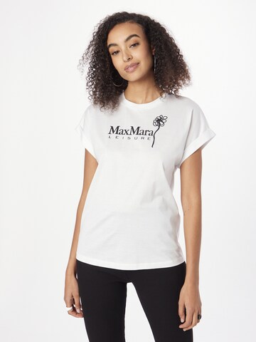Max Mara Leisure - Camiseta 'BOLIVAR' en blanco: frente