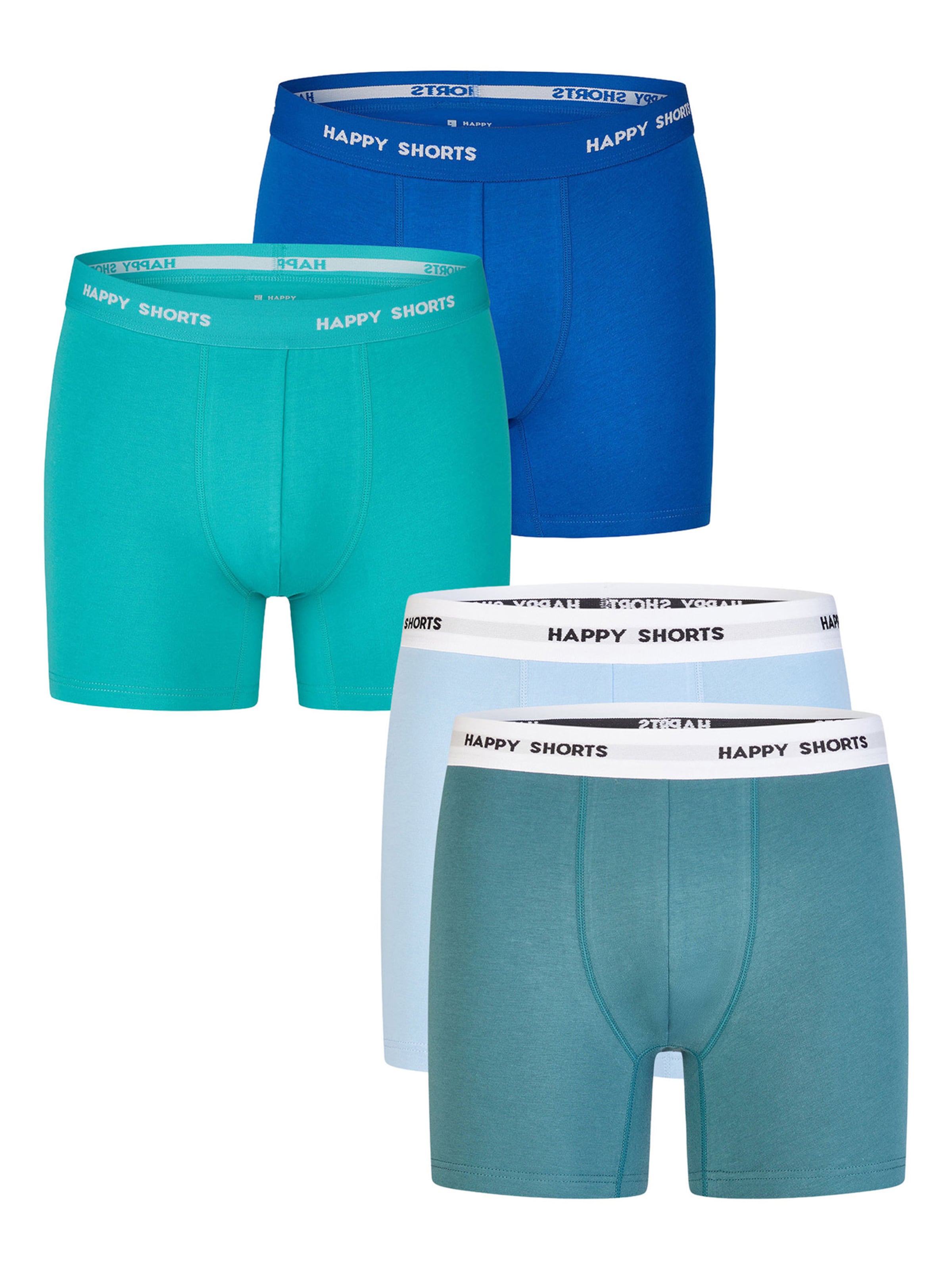 Boxers ' Fresh Print Sets ' Happy Shorts en bleu : devant