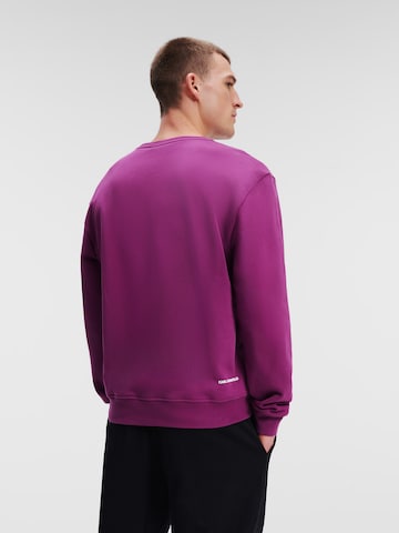 Karl Lagerfeld Sweatshirt 'Ikonik' i lilla
