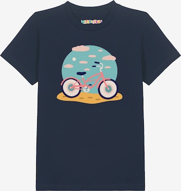 T-Shirt 'Fahrrad am Strand' watabout.kids en bleu : devant