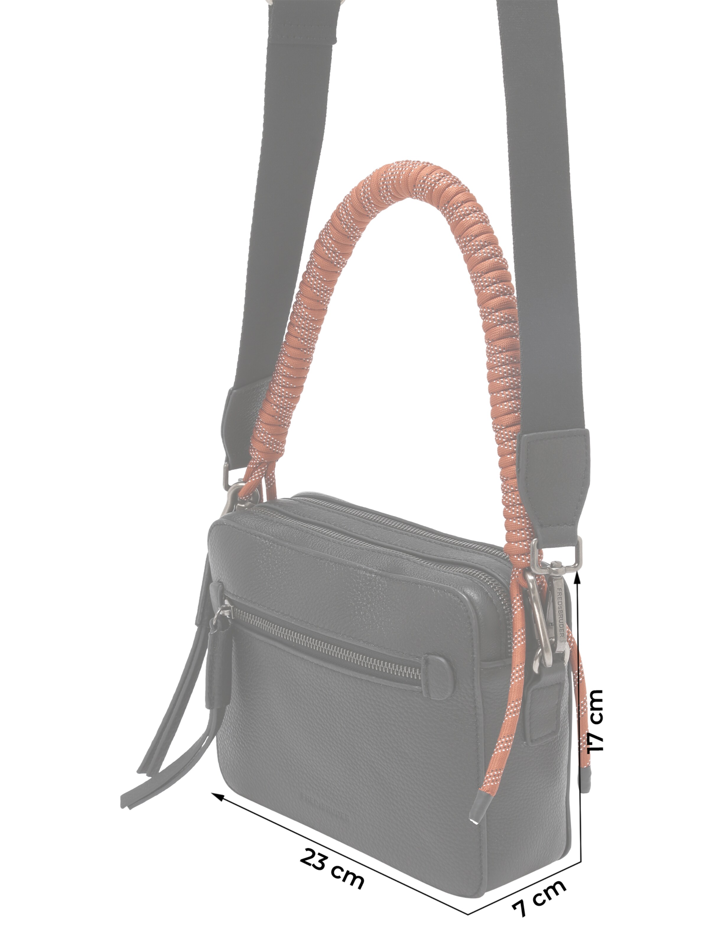 Borsa a spalla 'Nea' di FREDsBRUDER in nero