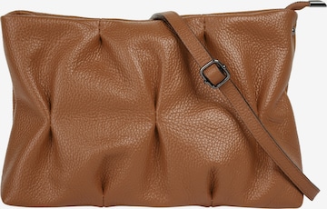 Cluty Crossbody Bag in Brown: front