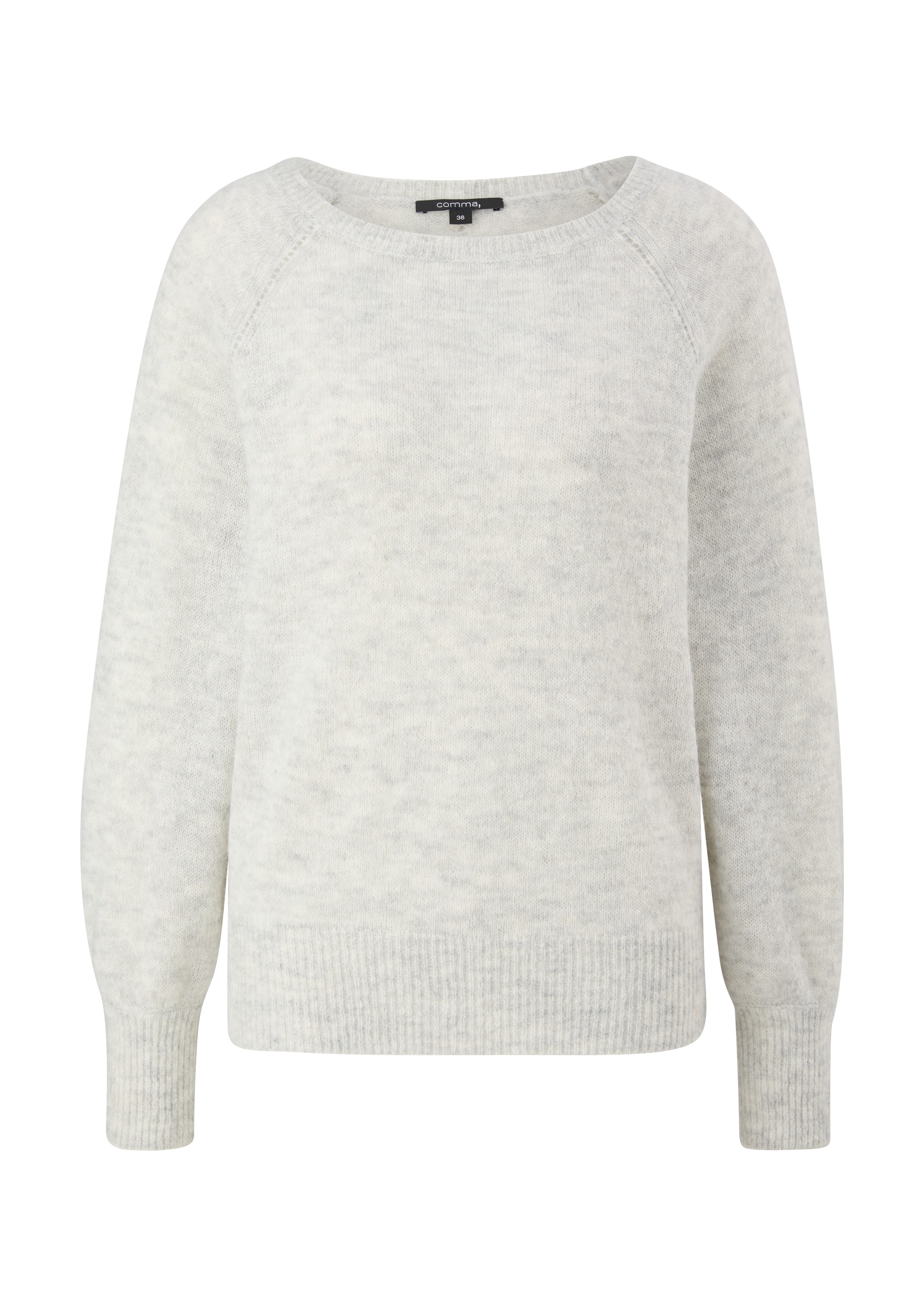 Pull-over COMMA en gris : devant