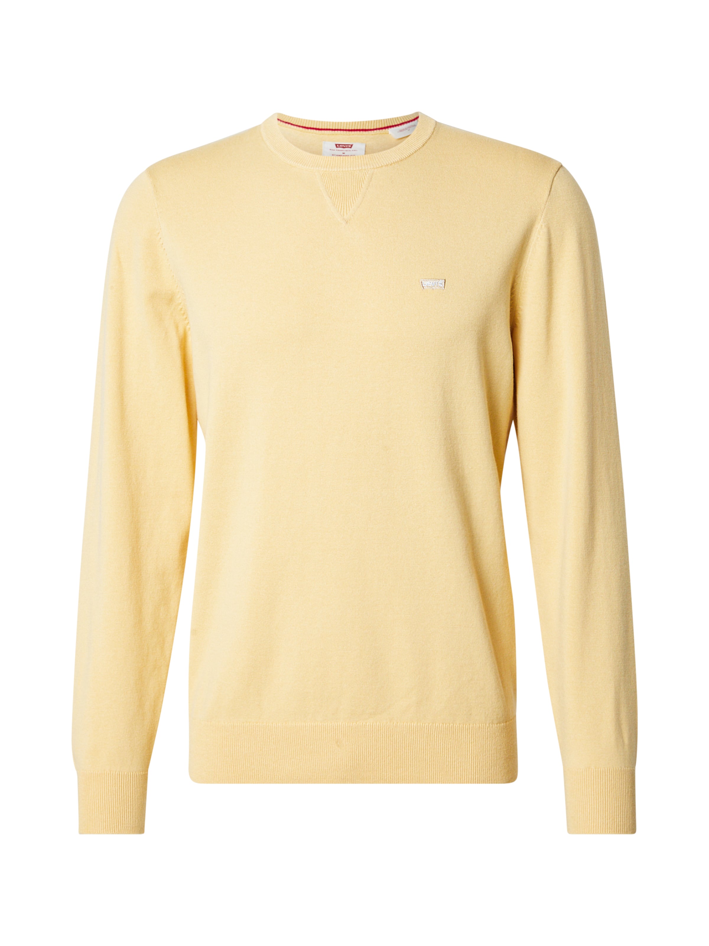 LEVI'S ® Πουλόβερ 'Lightweight Housemark Sweater' σε κίτρινο: μπροστά