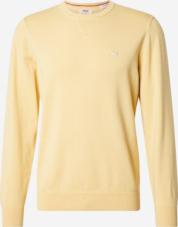 LEVI'S ® Свитер 'Lightweight Housemark Sweater' в Желтый: спереди