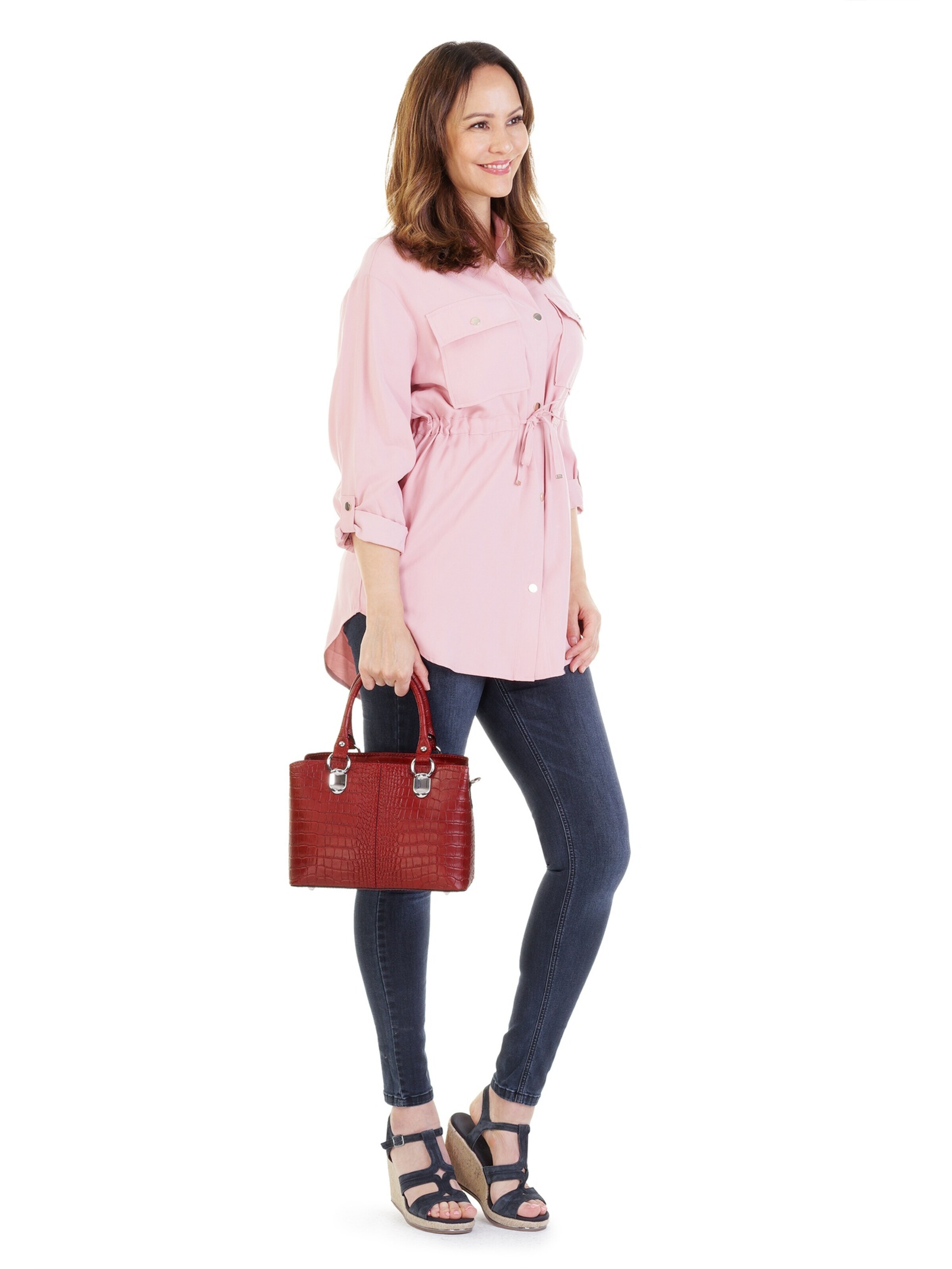 Cluty Crossbody Bag in Red: front