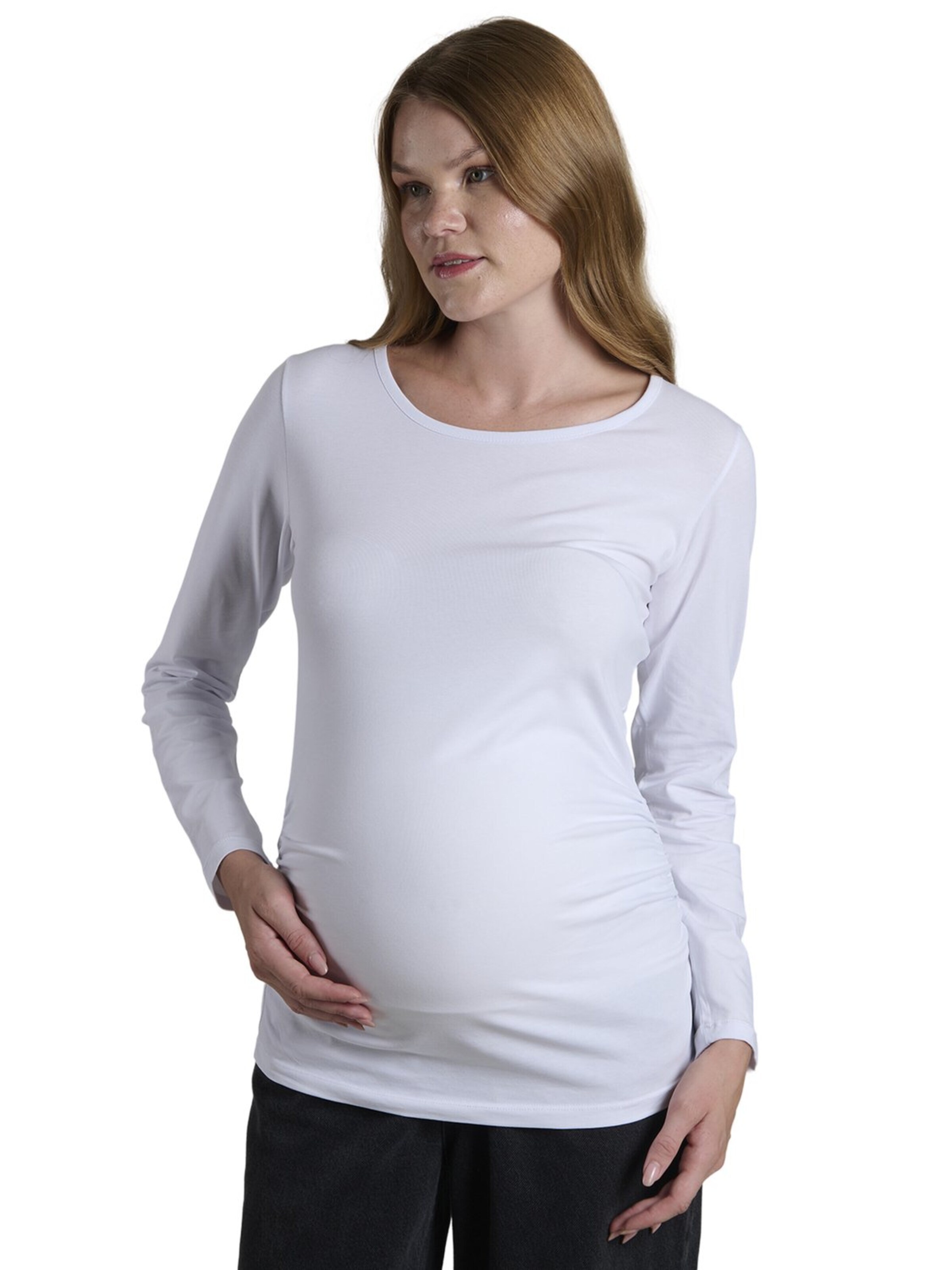 T-shirt LYN MAMA en blanc : devant