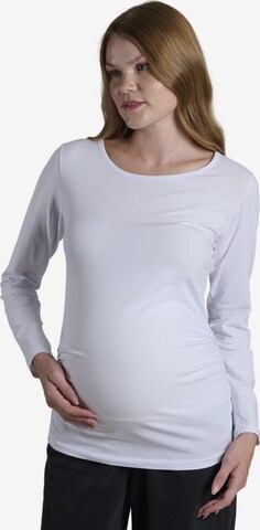T-shirt LYN MAMA en blanc : devant
