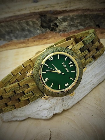 Holzwerk - Reloj analógico 'USLAR' en verde
