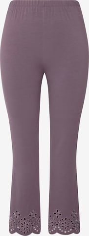 Ulla Popken Skinny Pants in Purple: front