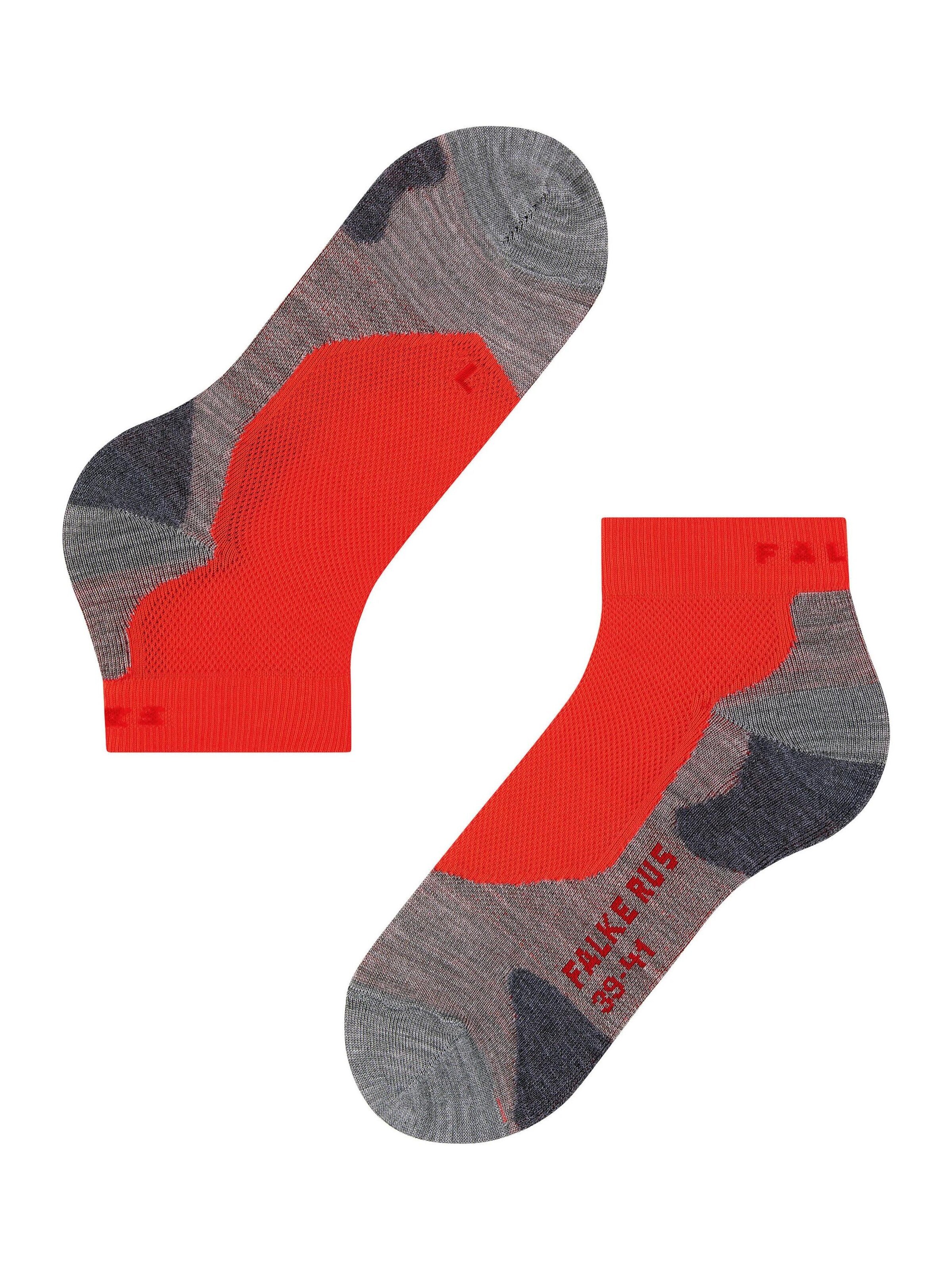 FALKE Athletic Socks 'RU5 Race Short' in Red