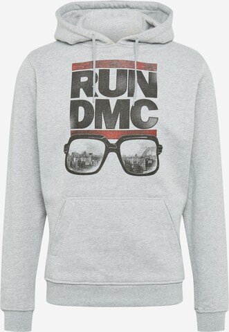 Mister Tee Mikina 'Run DMC City Glasses' – šedá: přední strana