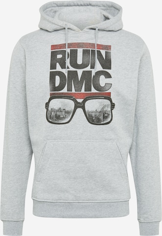 Mister Tee Sweatshirt 'Run DMC City Glasses' in Grau: predná strana