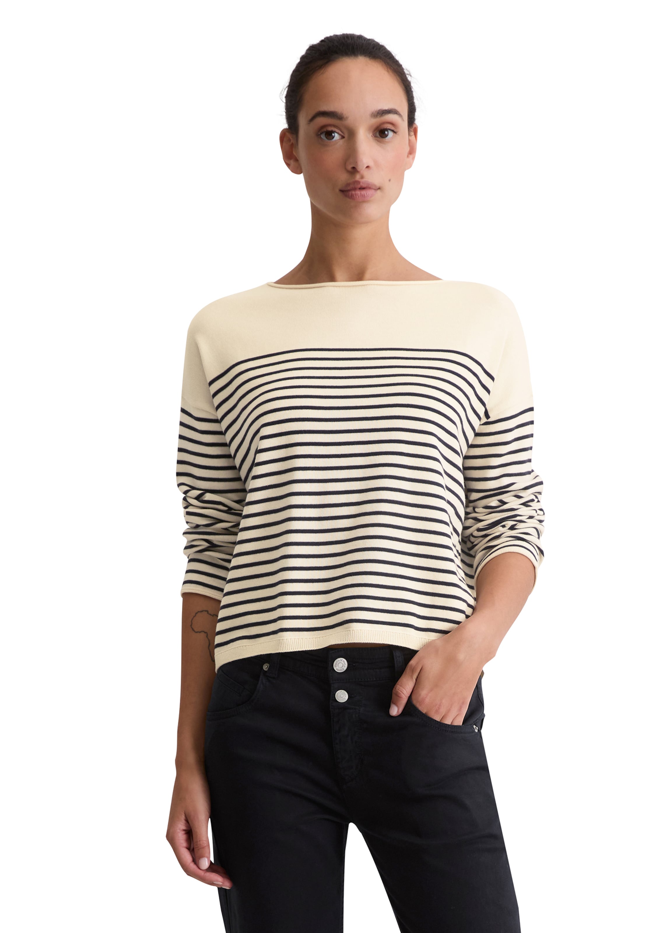 Marc O'Polo Pullover in Weiß: Vorderseite