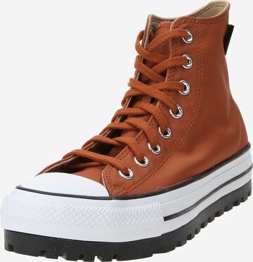 CONVERSE Hög sneaker 'CHUCK TAYLOR ALL STAR CITY TRE' i brun: framsida