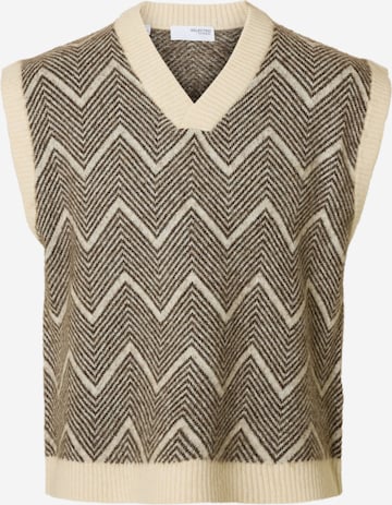 SELECTED Pullunder i brun: forside