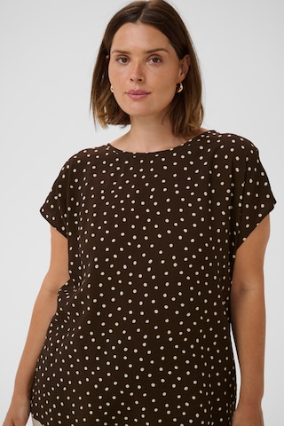 KAFFE CURVE Blouse in Bruin