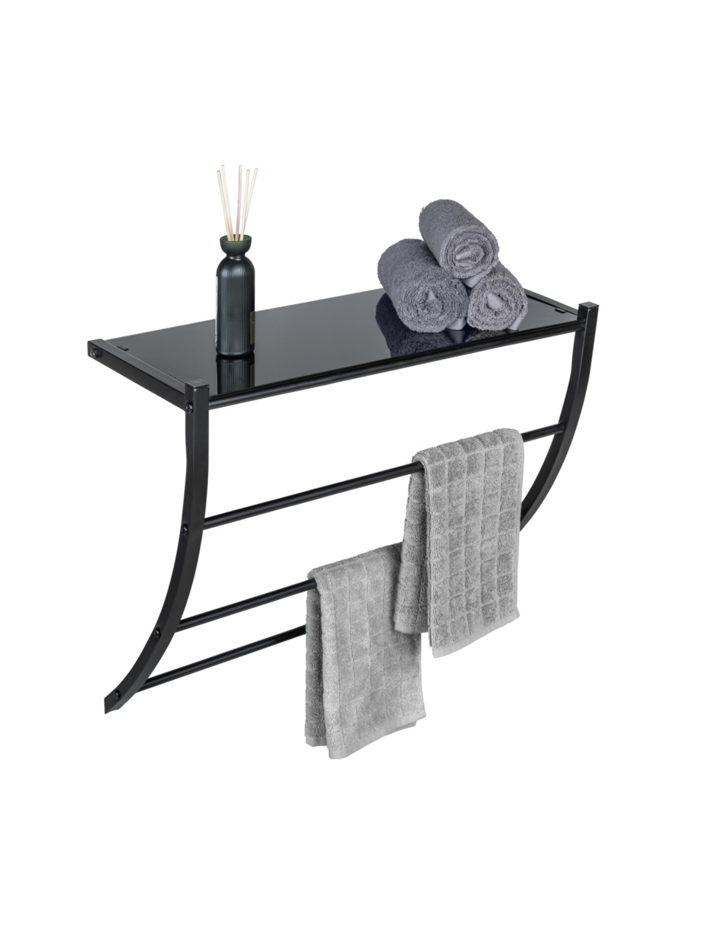 Wenko Wandregal 'Tarderia' in Schwarz