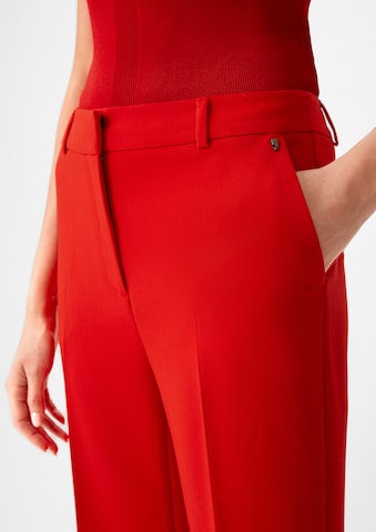 évasé Pantalon à plis COMMA en rouge