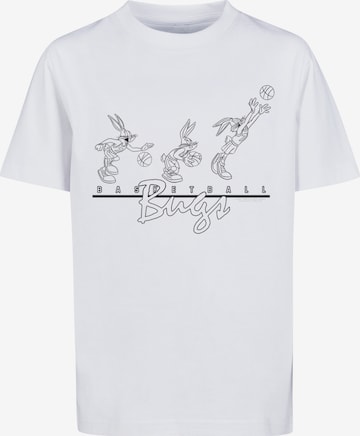 F4NT4STIC Shirt 'Looney Tunes Basketball Bugs' in White: front