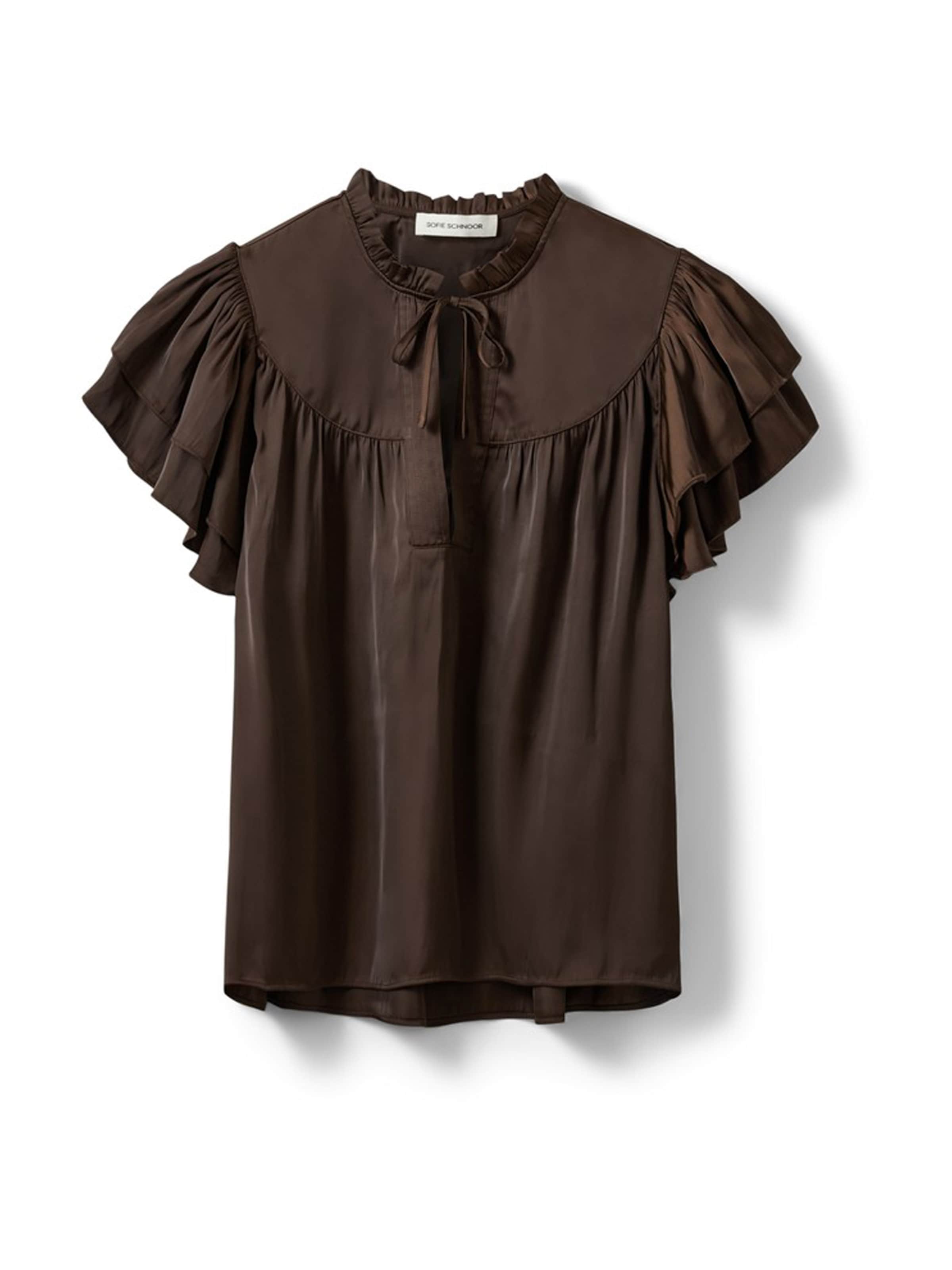 Sofie Schnoor - Blusa 'LALILA' en marrón: frente