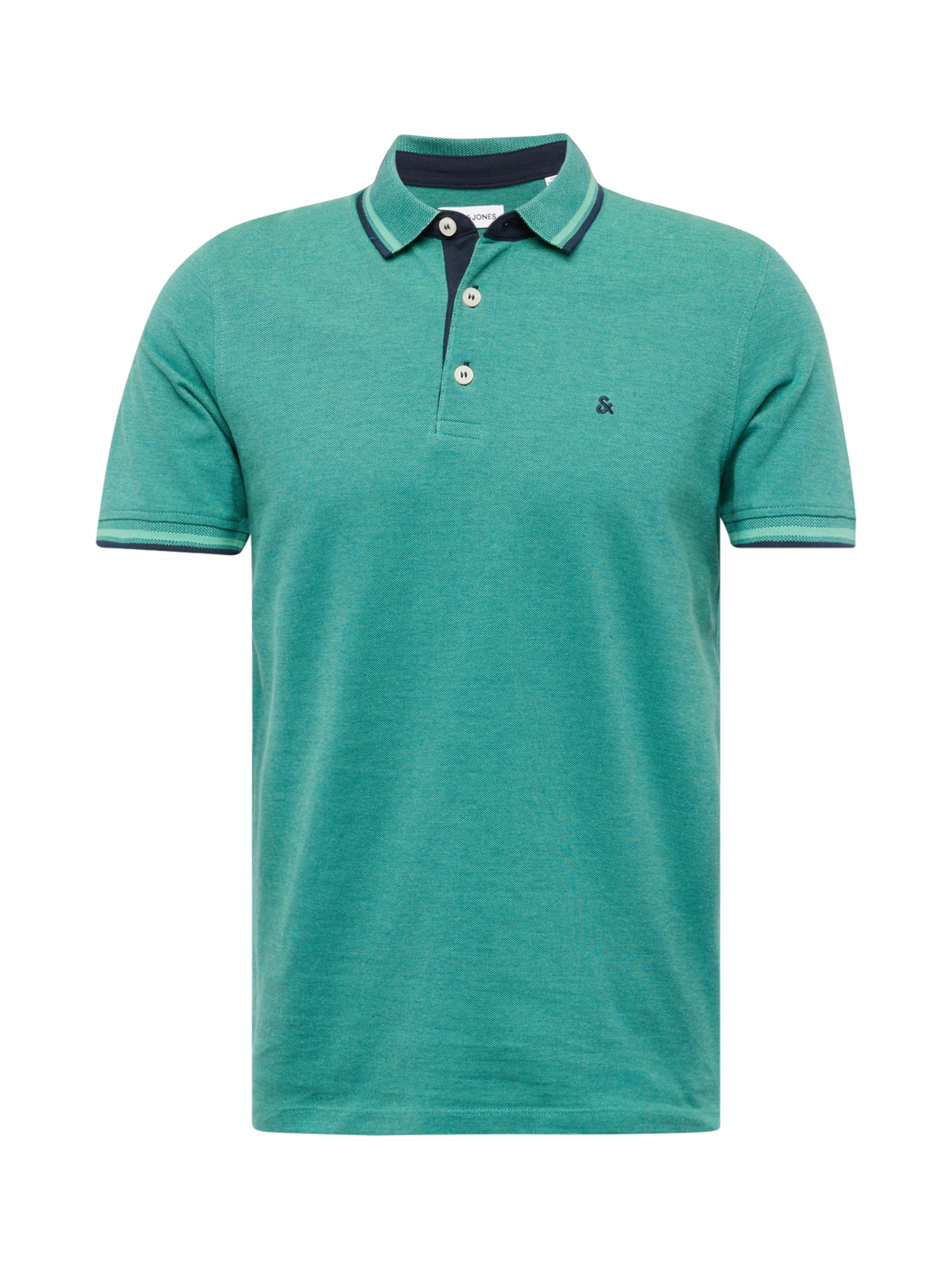 JACK & JONES Camisa 'JJEPaulos' em L em navy / jade / branco, Vista do artigo