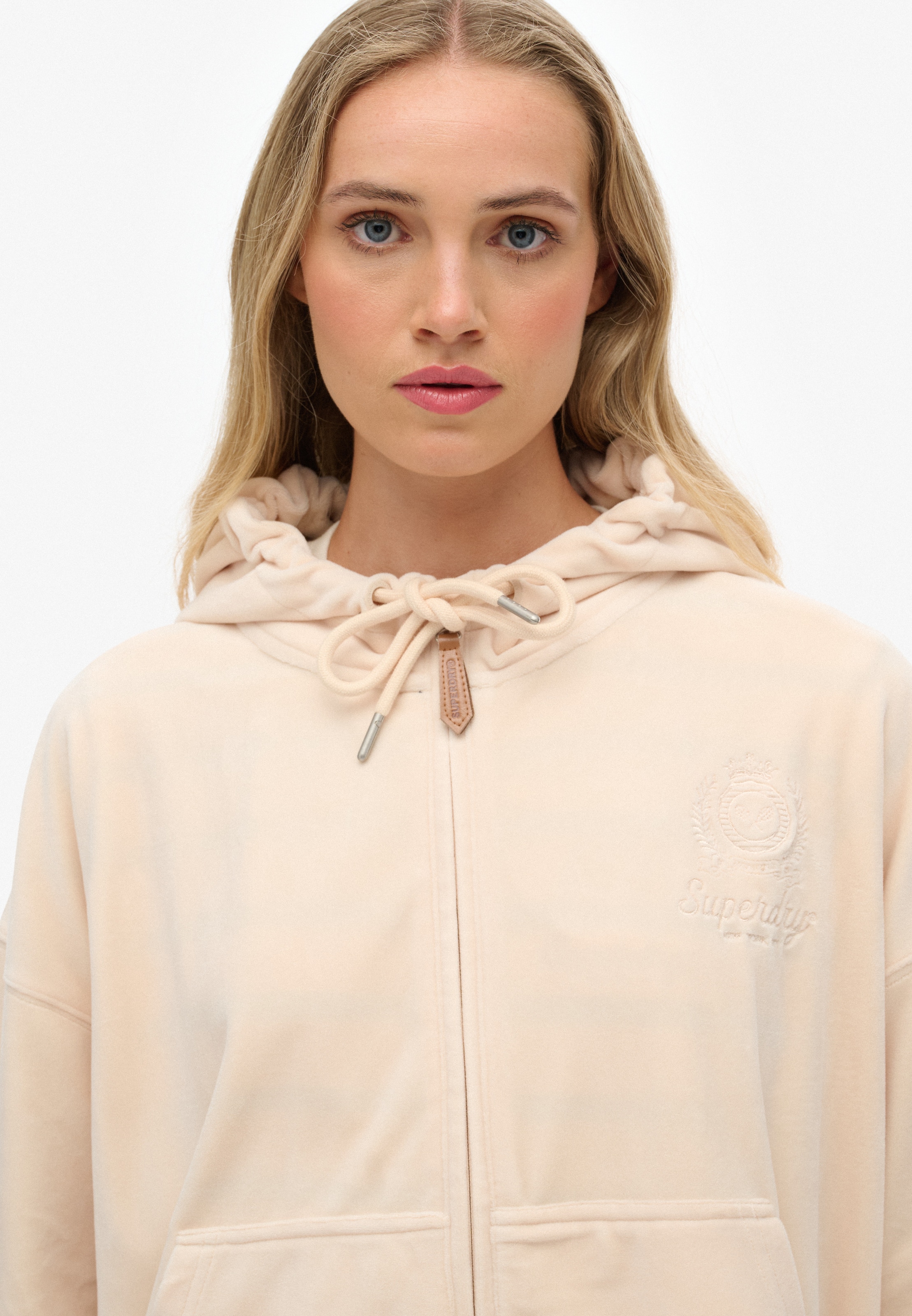 Superdry Sweatvest 'Country Club' in Roze