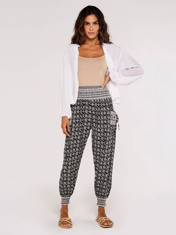Loosefit Pantalon Apricot en noir