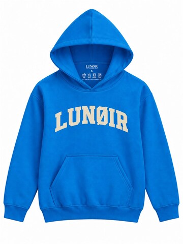 LUNØIR Studio Sweatshirt 'Adventure Starts Today' in Blauw