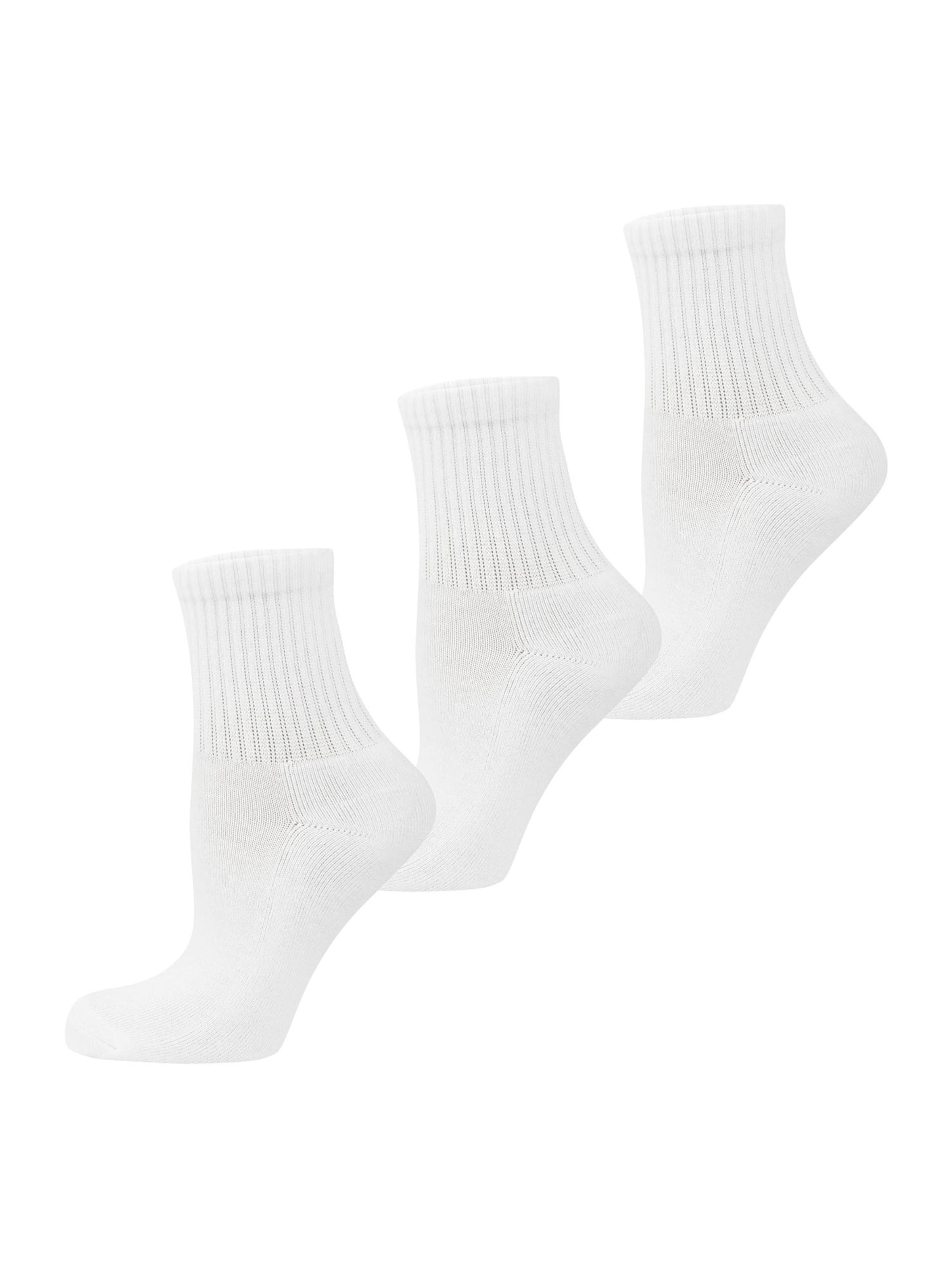 Nur Die Socks ' Kurzsocken ' in White: front