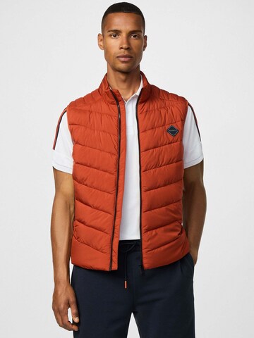 Hackett London Bodywarmer 'Sonic' in Bruin: voorkant