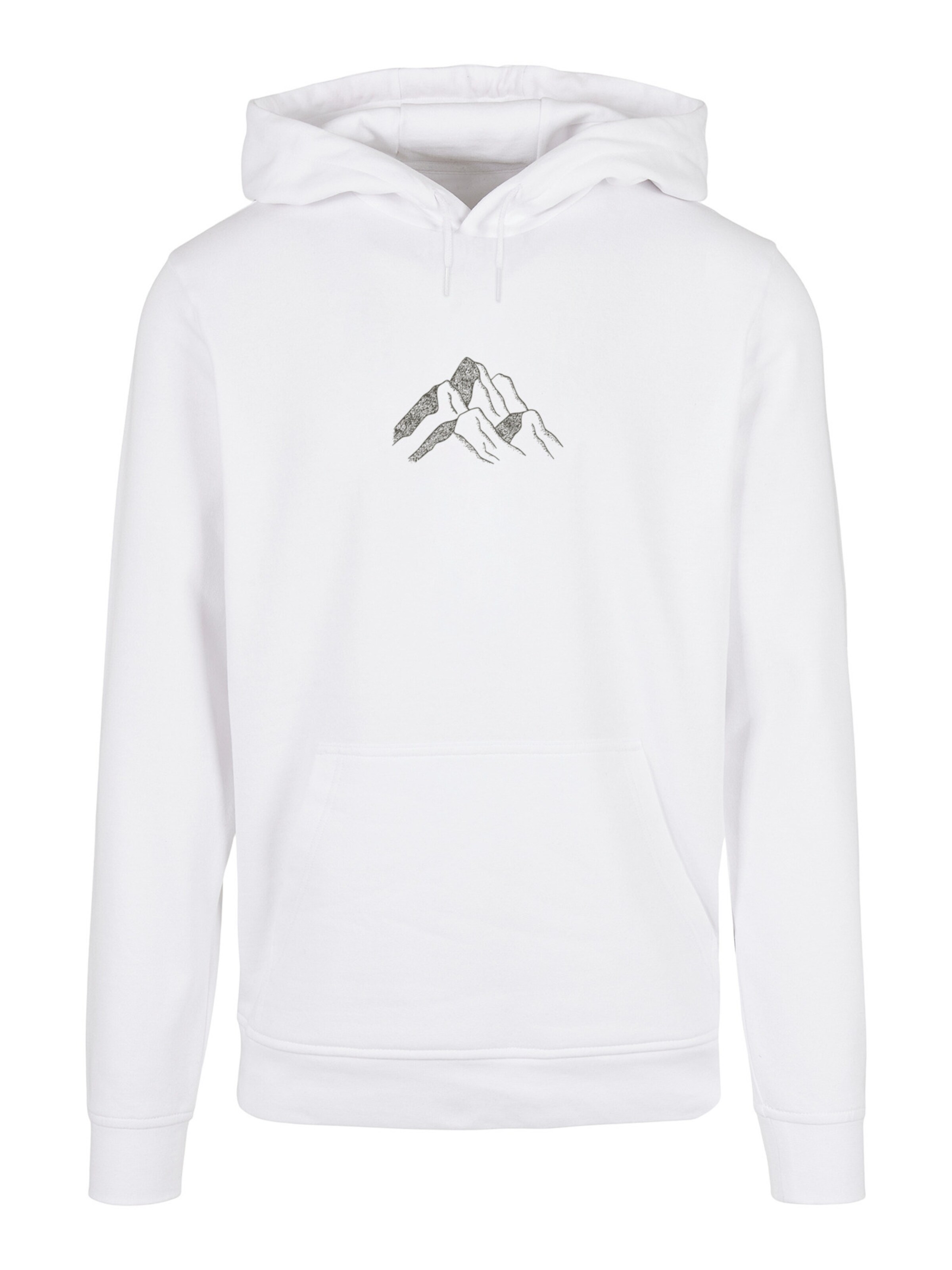 Sweat-shirt 'Mountain Berge Urlaub Winter Schnee Ski' F4NT4STIC en blanc : devant