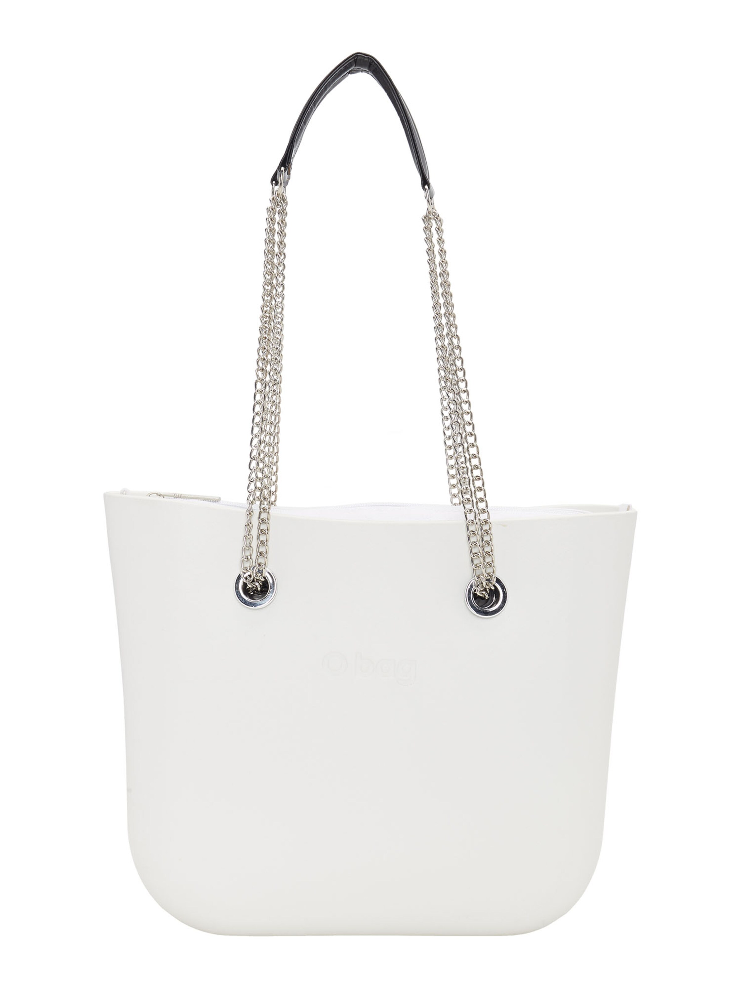 O bag Shopper in White: front