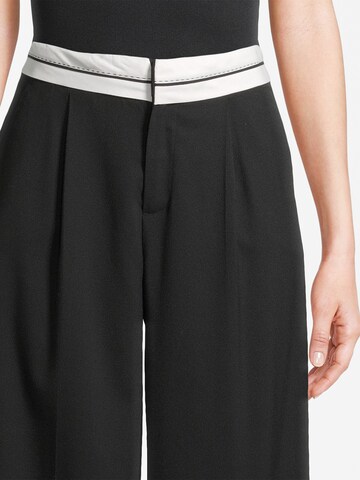 Wide leg Pantaloni cutați 'PREPPY' de la AÉROPOSTALE pe negru