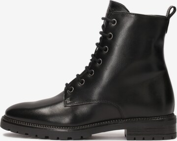 Kazar Lace-Up Ankle Boots in Black: front