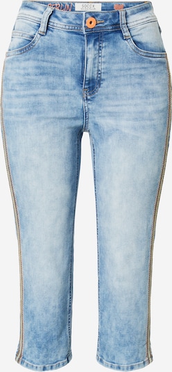 Soccx Jeans 'NO:RA' in Cream / Blue denim / Brown / Pink, Item view