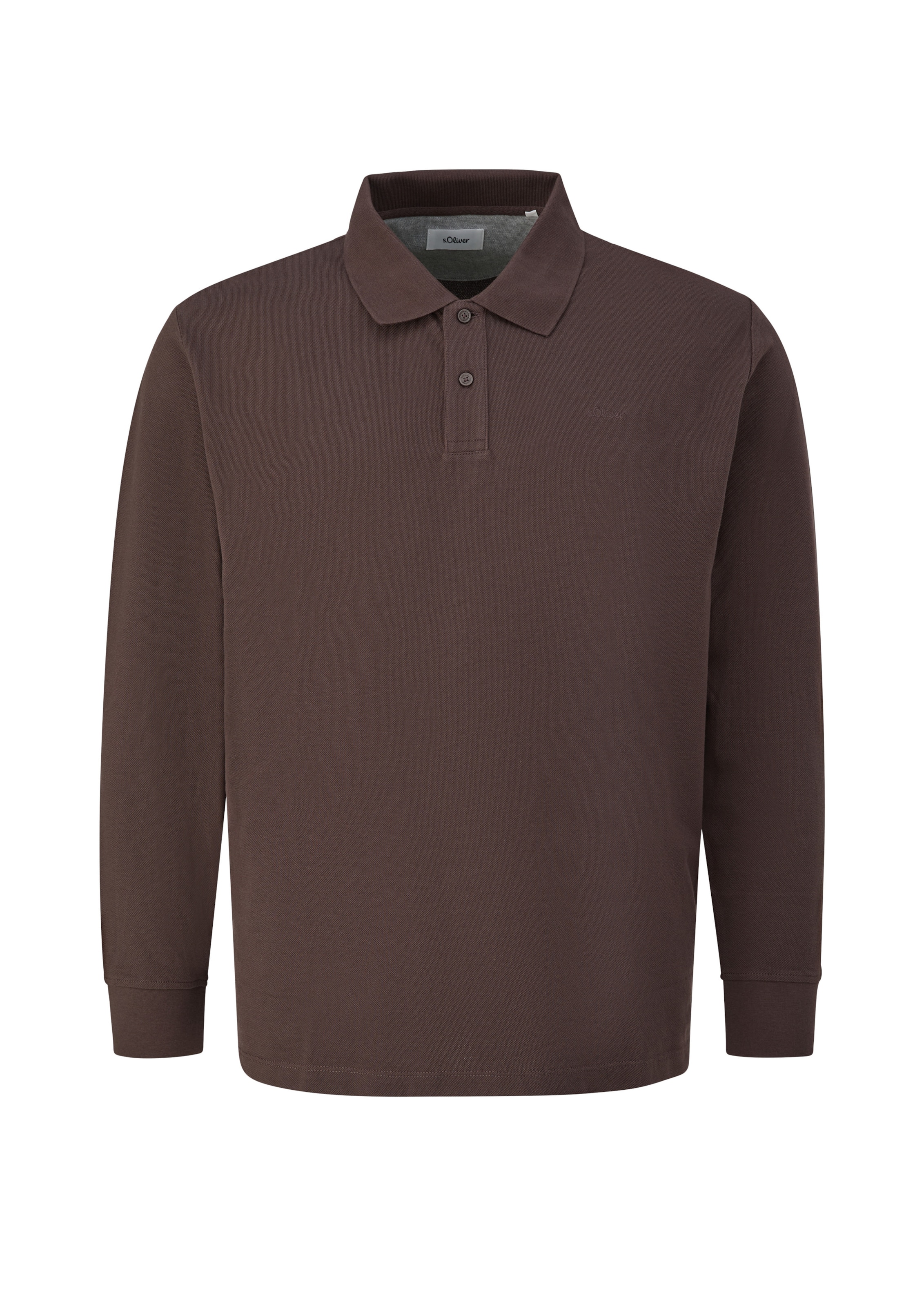 T-Shirt s.Oliver Men Big Sizes en marron : devant